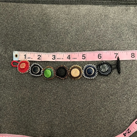 Handcrafted Multicolor Beaded Bracelet - Picture 3 of 6